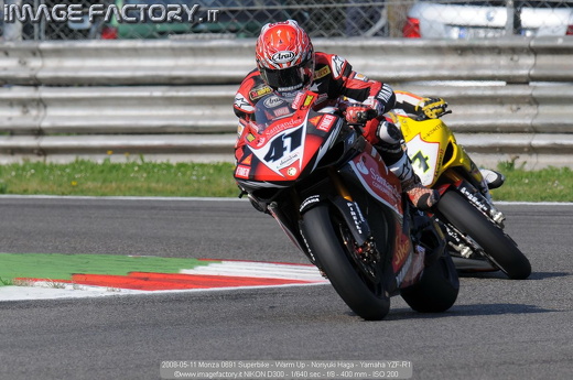 2008-05-11 Monza 0691 Superbike - Warm Up - Noriyuki Haga - Yamaha YZF-R1